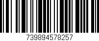 Código de barras (EAN, GTIN, SKU, ISBN): '739894578257'