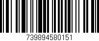 Código de barras (EAN, GTIN, SKU, ISBN): '739894580151'