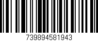 Código de barras (EAN, GTIN, SKU, ISBN): '739894581943'