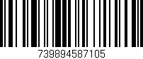 Código de barras (EAN, GTIN, SKU, ISBN): '739894587105'