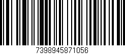 Código de barras (EAN, GTIN, SKU, ISBN): '7398945871056'