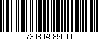 Código de barras (EAN, GTIN, SKU, ISBN): '739894589000'
