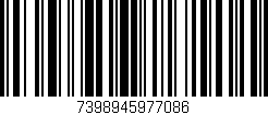 Código de barras (EAN, GTIN, SKU, ISBN): '7398945977086'