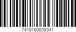 Código de barras (EAN, GTIN, SKU, ISBN): '7418160838341'