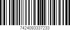 Código de barras (EAN, GTIN, SKU, ISBN): '7424093337233'