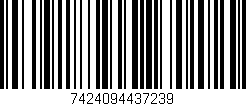 Código de barras (EAN, GTIN, SKU, ISBN): '7424094437239'
