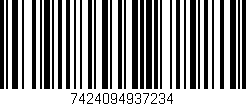 Código de barras (EAN, GTIN, SKU, ISBN): '7424094937234'