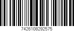 Código de barras (EAN, GTIN, SKU, ISBN): '7426108292575'