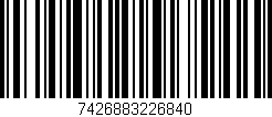 Código de barras (EAN, GTIN, SKU, ISBN): '7426883226840'