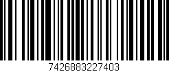Código de barras (EAN, GTIN, SKU, ISBN): '7426883227403'
