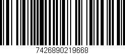 Código de barras (EAN, GTIN, SKU, ISBN): '7426890219668'