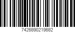 Código de barras (EAN, GTIN, SKU, ISBN): '7426890219682'
