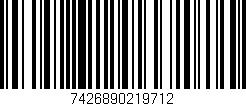 Código de barras (EAN, GTIN, SKU, ISBN): '7426890219712'