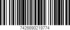 Código de barras (EAN, GTIN, SKU, ISBN): '7426890219774'