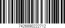 Código de barras (EAN, GTIN, SKU, ISBN): '7426890222712'