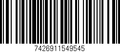 Código de barras (EAN, GTIN, SKU, ISBN): '7426911549545'