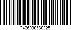 Código de barras (EAN, GTIN, SKU, ISBN): '7426938560325'