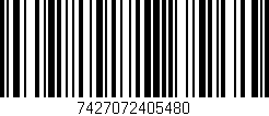 Código de barras (EAN, GTIN, SKU, ISBN): '7427072405480'