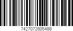 Código de barras (EAN, GTIN, SKU, ISBN): '7427072805488'