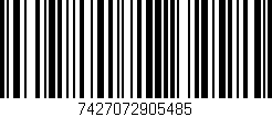 Código de barras (EAN, GTIN, SKU, ISBN): '7427072905485'