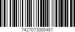 Código de barras (EAN, GTIN, SKU, ISBN): '7427073005481'