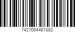 Código de barras (EAN, GTIN, SKU, ISBN): '7427084461092'