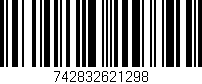 Código de barras (EAN, GTIN, SKU, ISBN): '742832621298'