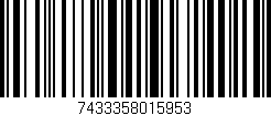 Código de barras (EAN, GTIN, SKU, ISBN): '7433358015953'