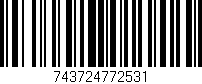 Código de barras (EAN, GTIN, SKU, ISBN): '743724772531'
