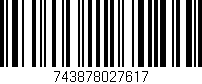 Código de barras (EAN, GTIN, SKU, ISBN): '743878027617'