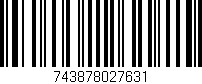 Código de barras (EAN, GTIN, SKU, ISBN): '743878027631'