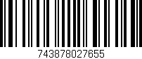 Código de barras (EAN, GTIN, SKU, ISBN): '743878027655'