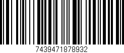 Código de barras (EAN, GTIN, SKU, ISBN): '7439471878932'