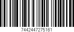Código de barras (EAN, GTIN, SKU, ISBN): '7442447275161'