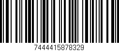 Código de barras (EAN, GTIN, SKU, ISBN): '7444415878329'
