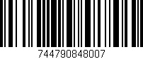Código de barras (EAN, GTIN, SKU, ISBN): '744790848007'