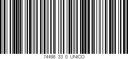 Código de barras (EAN, GTIN, SKU, ISBN): '74486_33_0_UNICO'