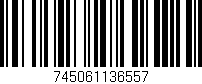 Código de barras (EAN, GTIN, SKU, ISBN): '745061136557'