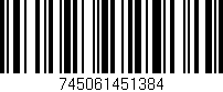 Código de barras (EAN, GTIN, SKU, ISBN): '745061451384'