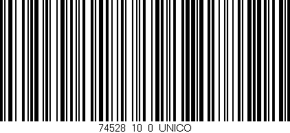Código de barras (EAN, GTIN, SKU, ISBN): '74528_10_0_UNICO'
