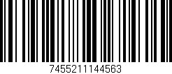 Código de barras (EAN, GTIN, SKU, ISBN): '7455211144563'