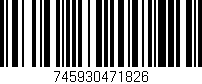 Código de barras (EAN, GTIN, SKU, ISBN): '745930471826'