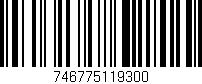 Código de barras (EAN, GTIN, SKU, ISBN): '746775119300'