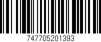 Código de barras (EAN, GTIN, SKU, ISBN): '747705201393'