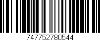 Código de barras (EAN, GTIN, SKU, ISBN): '747752780544'