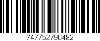 Código de barras (EAN, GTIN, SKU, ISBN): '747752790482'