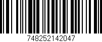 Código de barras (EAN, GTIN, SKU, ISBN): '748252142047'