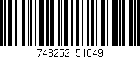 Código de barras (EAN, GTIN, SKU, ISBN): '748252151049'