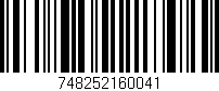 Código de barras (EAN, GTIN, SKU, ISBN): '748252160041'