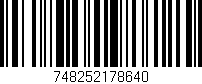 Código de barras (EAN, GTIN, SKU, ISBN): '748252178640'